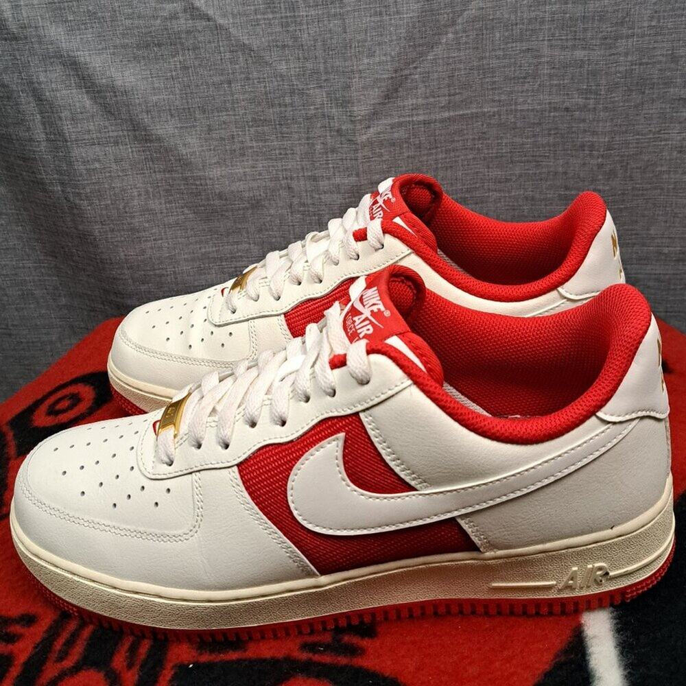 %Size 10 Nike Air Force 1 '07 Athletic Department Men University Red / A 21